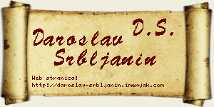 Daroslav Srbljanin vizit kartica